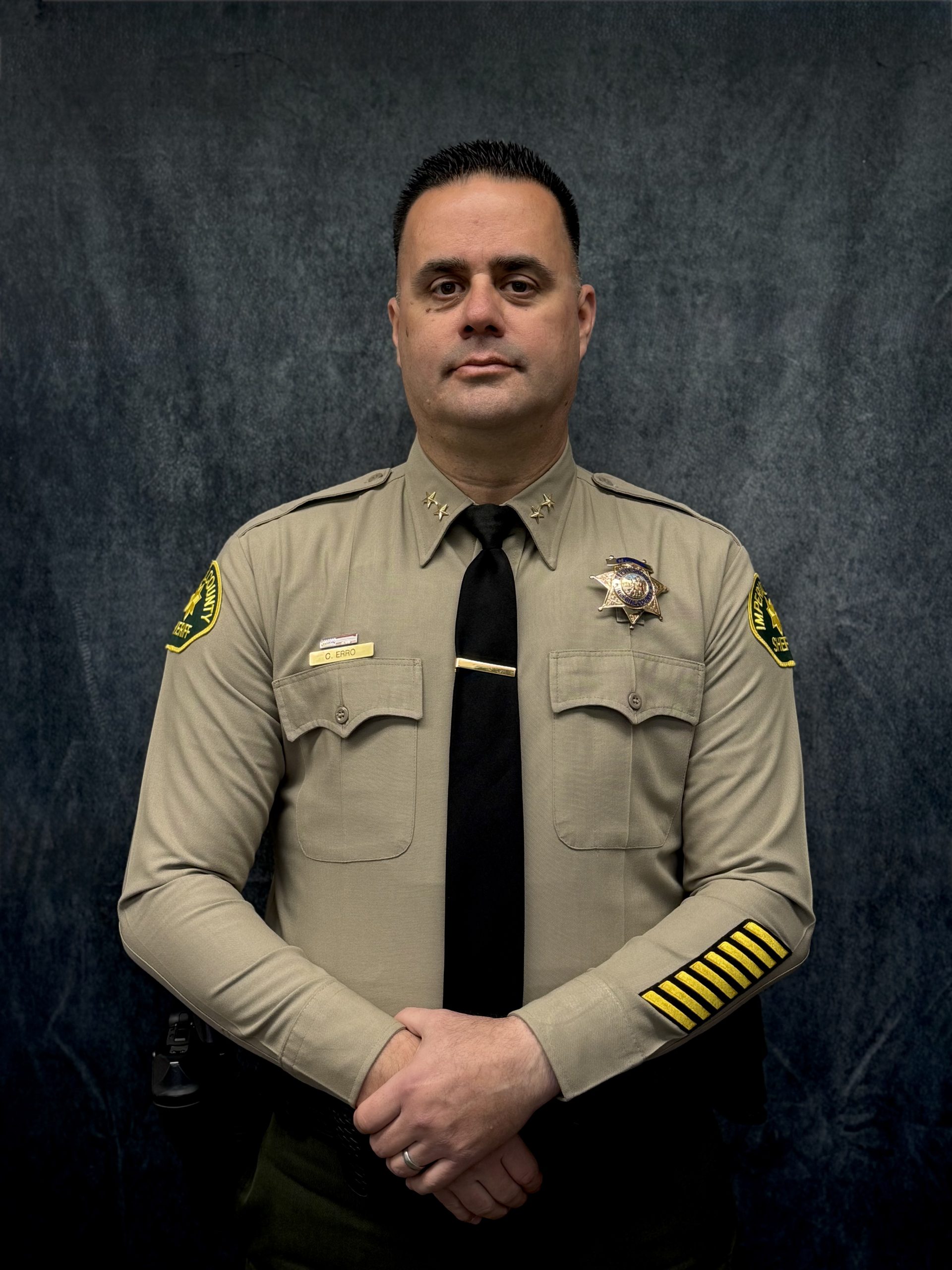 Chief Deputy Clint Erro in formal dress uniform