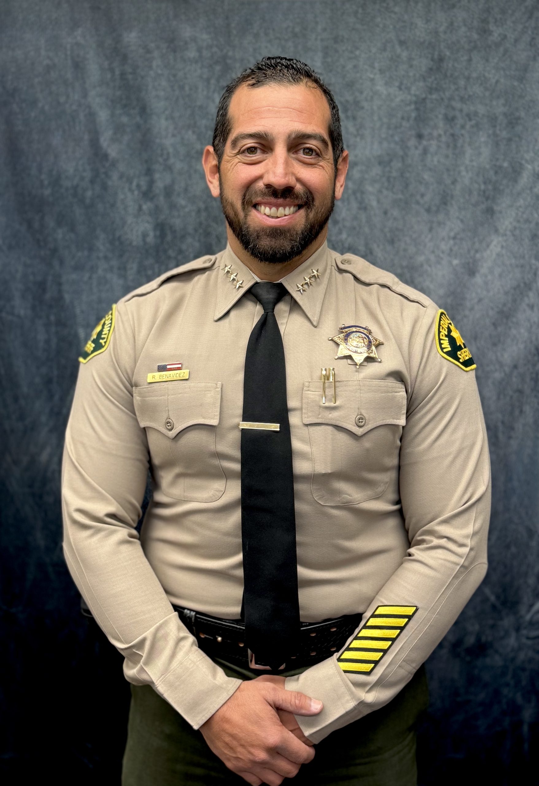 Undersheriff Robert Benavidez in formal dress uniform